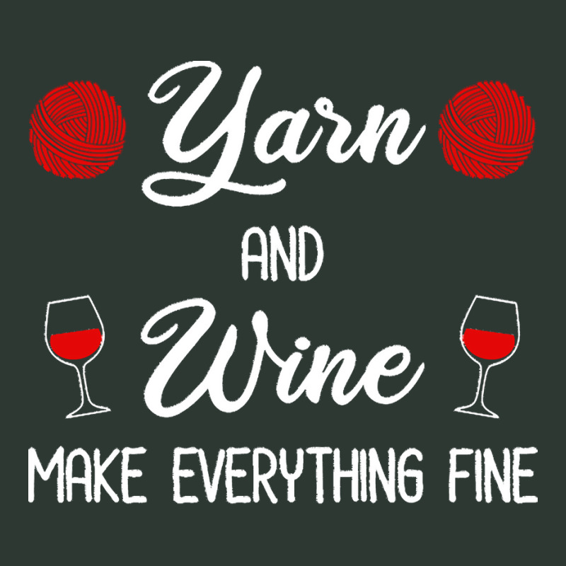 Yarn Lover T  Shirt Yarn And Wine Make Everything Fine T  Shirt Mesh Back Trucker Hat | Artistshot