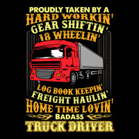 Truck Lover Trucker Proudly Taken By A Badass Truck Driver Husbandwife Mesh Back Trucker Hat | Artistshot