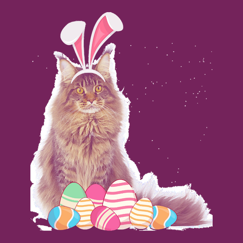 Easter Day T  Shirt Easter Cat Maine Coon With Bunny Ears & Eggs Gift Tie Dyed Bucket Hat by omari60531 | Artistshot