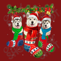 Three Alaskan Malamutes In Christmas Socks T Shirt Snapback Trucker Cap | Artistshot