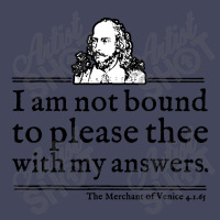 Not Bound To Please Shakespeare Quote Adjustable Baseball Cap | Artistshot