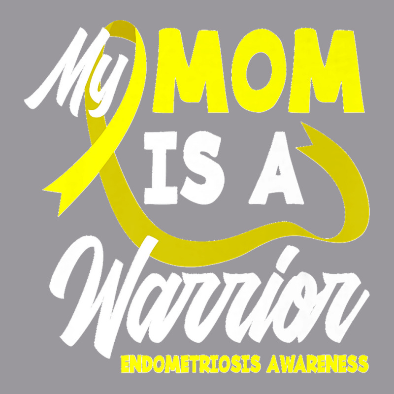 My Mom Is A Warrior Yellow Ribbon Endometriosis Awareness Premium Adjustable Baseball Cap by LisaMarieRangel | Artistshot