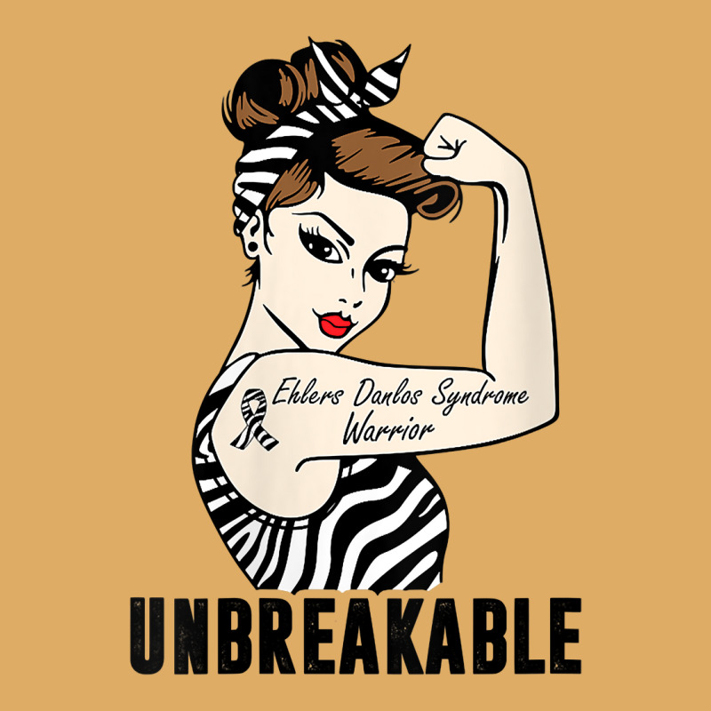 Womens Ehlers Danlos Syndrome Warrior Unbreakable Strong Woman V Neck Urban Heavy T-shirt | Artistshot