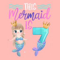 This Mermaid Is 7 Year Old 8th Birthday Girl Daughter Urban Heavy T-shirt | Artistshot