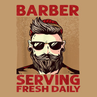 Barber Serving Fresh Daily   Haircut   Funny   Beards Urban Heavy T-shirt | Artistshot