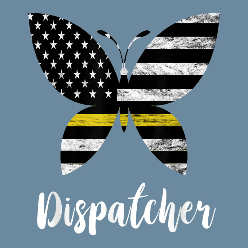 Dispatcher Usa America Flag Butterfly Freedom 911 Operator Urban Heavy T-shirt | Artistshot