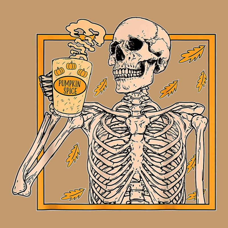 Vintage Halloween Skeleton Pumpkin Spice Latte Syrup Creamer T Shirt C Urban Heavy T-shirt | Artistshot