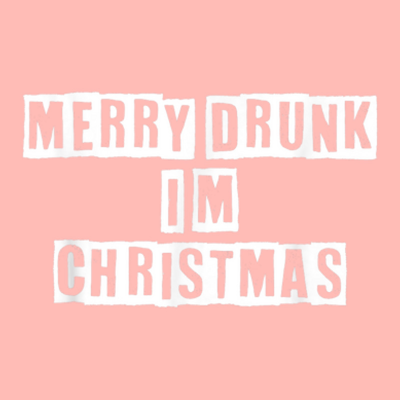 Eroded Text Idea Funny Merry Drunk I'm Christmas Urban Heavy T-shirt by Sapphire | Artistshot