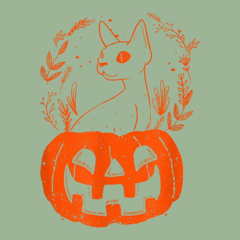 Halloween Pumpkin With Cat Halloween Party Urban Heavy T-shirt | Artistshot