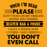 When I'm Dead Please Don't Post On My Timeline Saying T Shirt Beanie | Artistshot