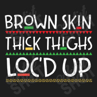 Brown Skin Melanin Poppin Classic T-shirt | Artistshot