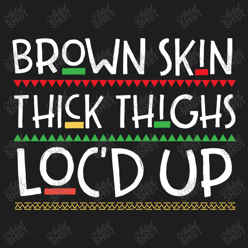 Brown Skin Melanin Poppin Classic T-shirt | Artistshot