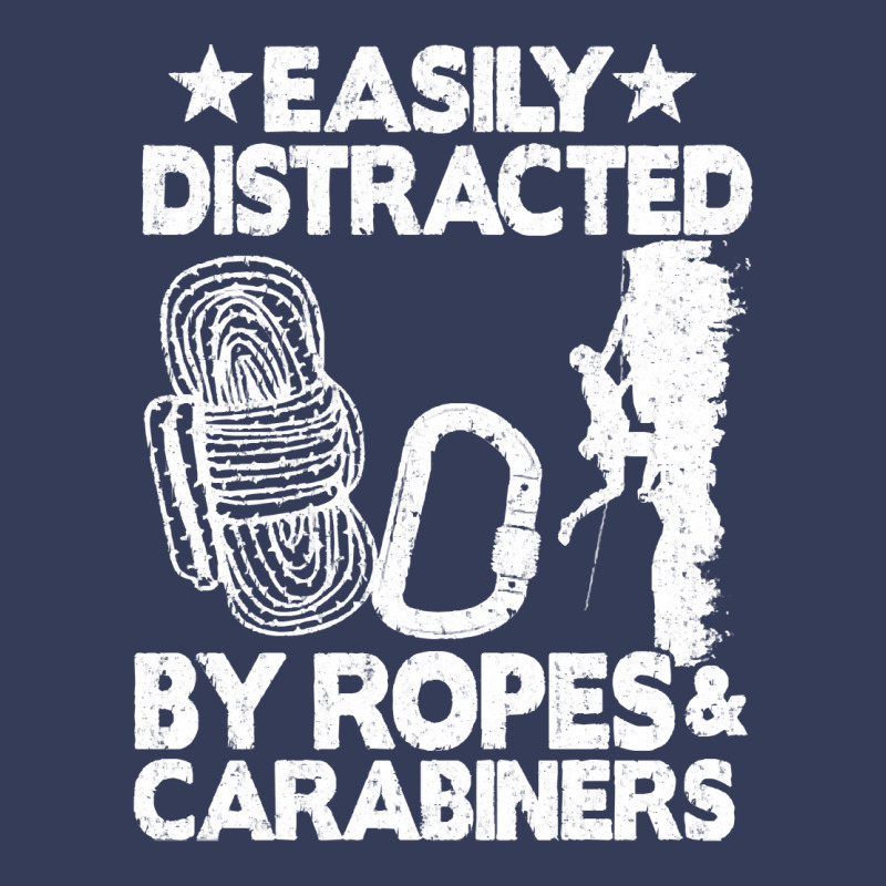 Funny Climbing T  Shirt Easily Distracted By Ropes & Carabiners Funny Visor Hat | Artistshot