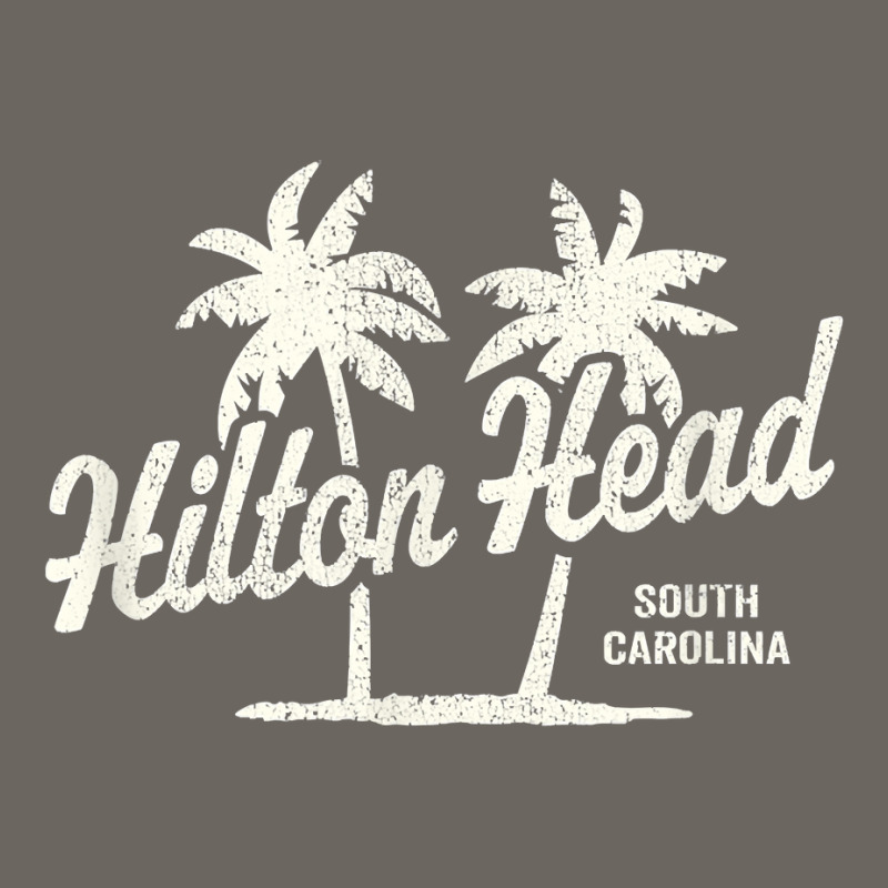 Hilton Head Island South Carolina Vintage 70s Palm Trees Gra T Shirt Sun Shade Cap by aryanahjerich | Artistshot