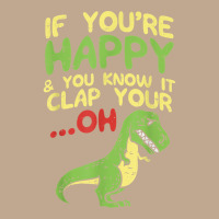 If Youre Happy And You Know It Clap Your Oh Trex Funny Dino T Shirt Mesh Back Trucker Hat | Artistshot