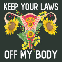 Pro Choice Keep Your Laws Off My Body Funny Sunflower Tank Top Mesh Back Trucker Hat | Artistshot