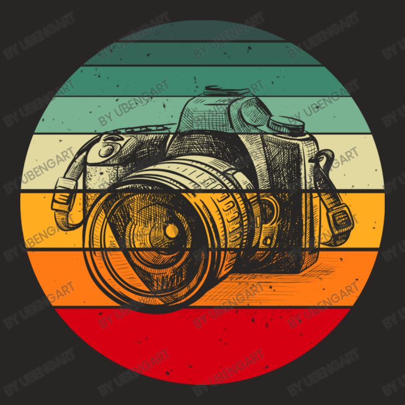 Retro Vintage Camera Photography Lover Photographer Ladies Fitted T-Shirt by UbengArt | Artistshot