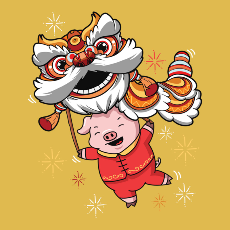 Dragon Lion Dancing Pig Chinese New Year 2019 Dyed Cap by Hoang95 | Artistshot