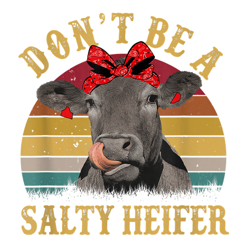 Don't Be A Salty Heifer Funny Cow Aficionado Gift Pickleball Paddle | Artistshot