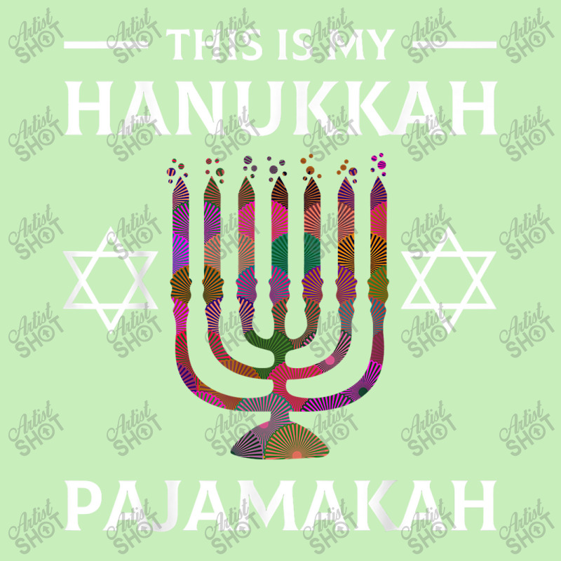 Hanukkah Pajama Menorah Pajamakah Chanukah Jewish Urban Heavy T-shirt | Artistshot