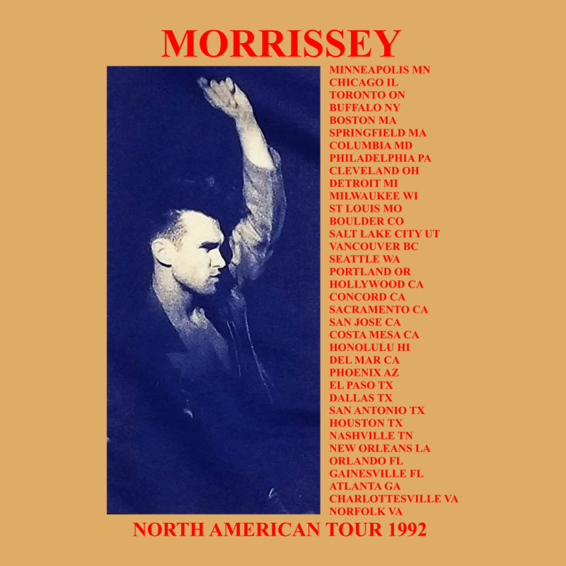 Morrissey Silkscreened 1992 North American Tour Shirt The Smiths (ligh Urban Heavy T-shirt by cm-arts | Artistshot