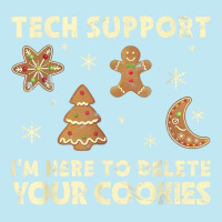 Tech Support I'm Here To Delete Your Cookies Christmas Urban Heavy T-shirt | Artistshot