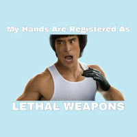 My Hands Are Registered As Lethal Weapons Tri-blend Urban Heavy T-shirt | Artistshot