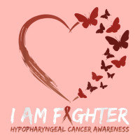 I Am Fighter Hypopharyngeal Cancer Awareness Shirt Butterfly Urban Heavy T-shirt | Artistshot