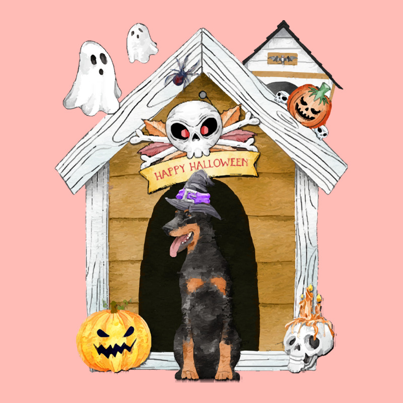 Funny Halloween Dobermann Dog T  Shirt Halloween Dobermann Dog Witch H Urban Heavy T-shirt | Artistshot