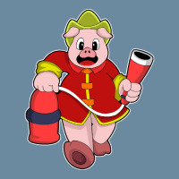 Fire Department T  Shirt Pig As Firefighter With Fire Extinguisher T Urban Heavy T-shirt | Artistshot