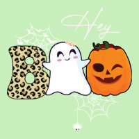 Gift Idea T  Shirt Hey Boo Cute Ghost With Pumpkin Halloween T  Shirt Urban Heavy T-shirt | Artistshot