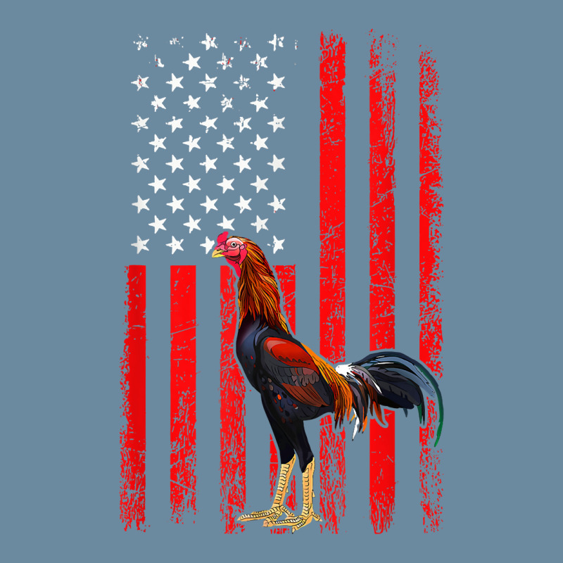 American Flag Cock Fighting Rooster Urban Heavy T-shirt by pennyWelborn | Artistshot