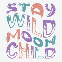 Wavy Retro Groovy   Stay Wild Moon Child T Shirt Urban Pullover Hoodie | Artistshot