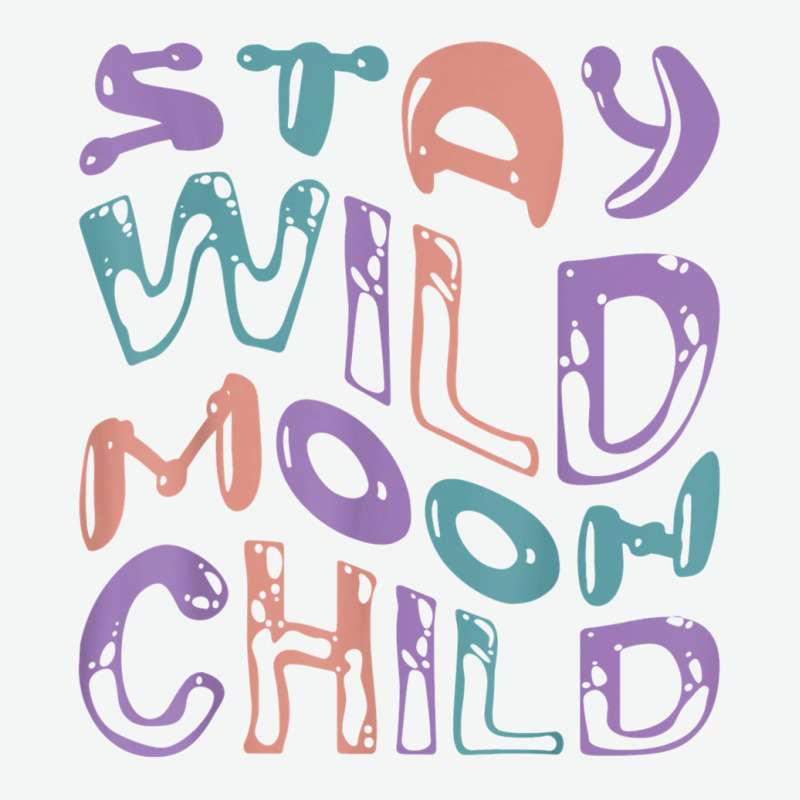 Wavy Retro Groovy   Stay Wild Moon Child T Shirt Urban Pullover Hoodie | Artistshot