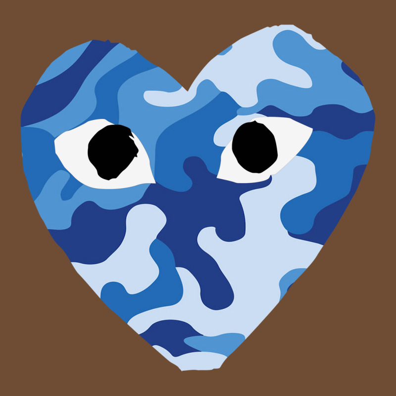 Heart With Eyes Blue Camo Leatherette Tumbler | Artistshot