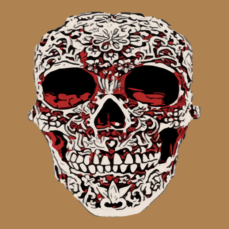 Skull T  Shirt Big Carved Red And White Skeleton Skull Head T  Shirt Leatherette Tumbler | Artistshot