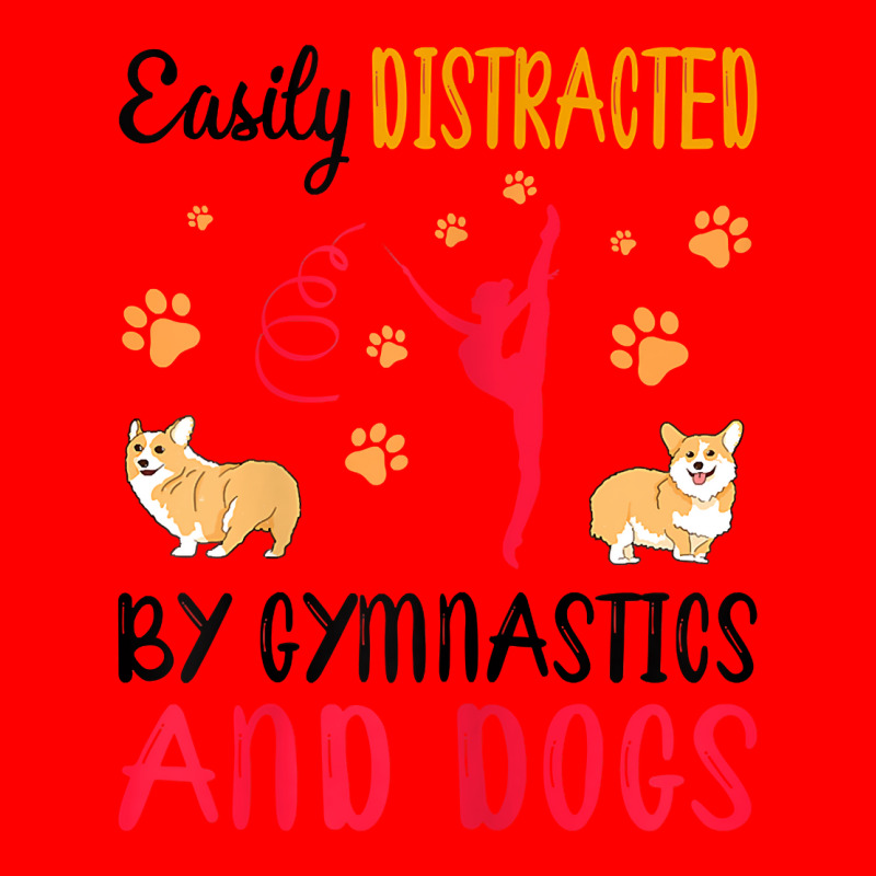 Womens Easily Distraced By Gymnastics And Dogs Gymnast Acrobat T Shirt Bomber Jacket | Artistshot