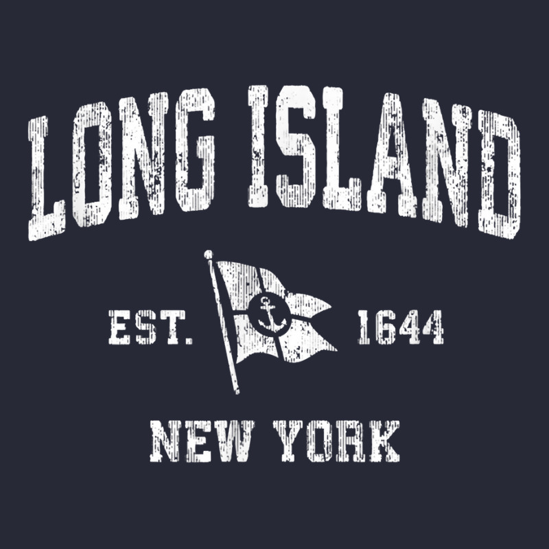 Long Island Nyc New York Ny Vintage Boat Anchor Flag Tee Pom Pom Beanie by harmanyuan | Artistshot