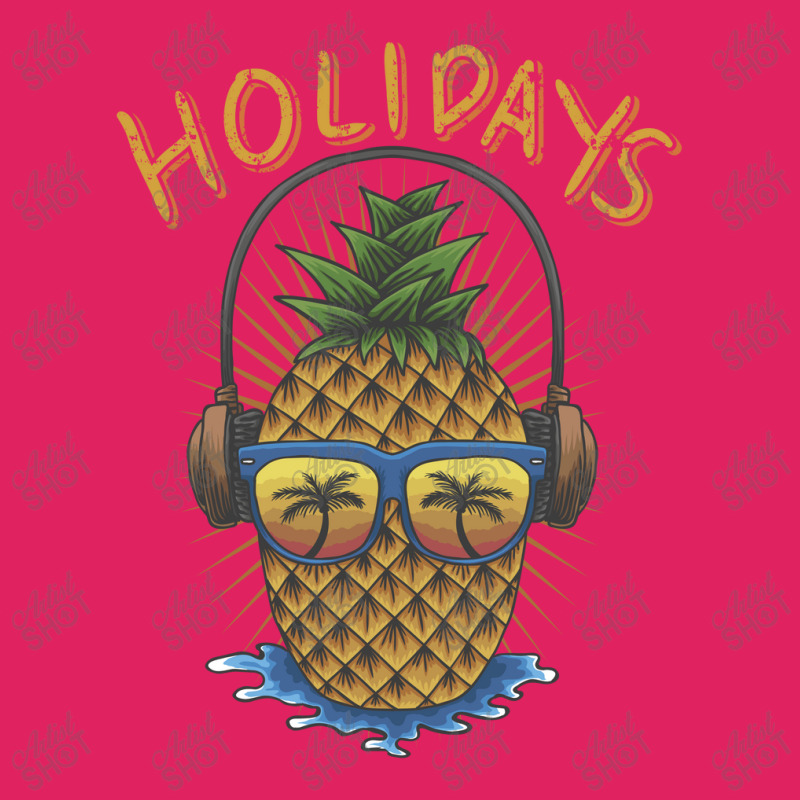 Pineapple Headphone Illustration Pom Pom Beanie by andypp | Artistshot