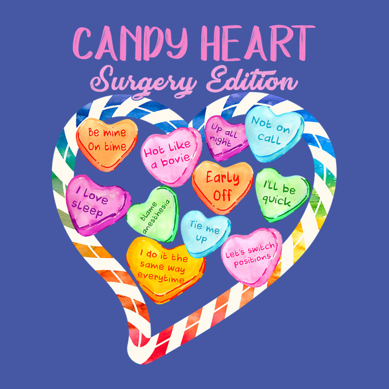 Anesthesia Nurse Valentines Day Candy Heart Surgery Edition T Shirt Pom Pom Beanie | Artistshot