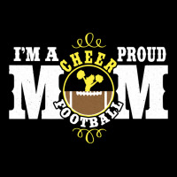 I'm A Proud Cheer Football Mom   Combined Sports Pullover Hoodie Pom Pom Beanie | Artistshot