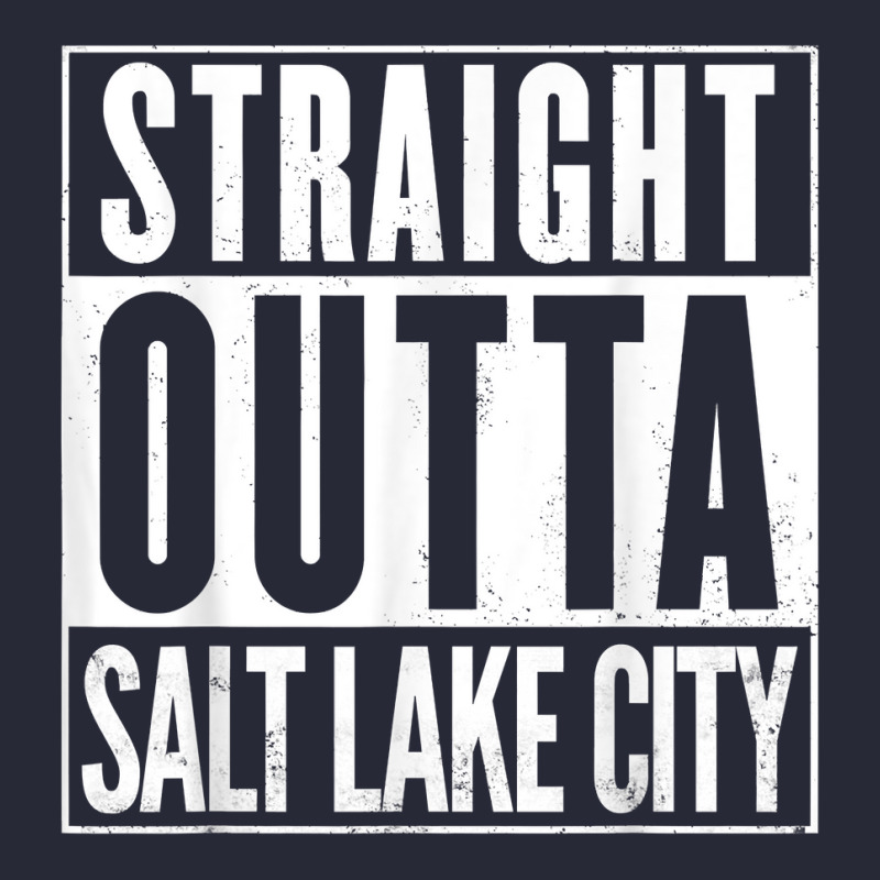 Straight Outta Salt Lake City Vintage Distressed Funny T Shirt Pom Pom Beanie | Artistshot