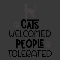 Cats T Shirt Cats Welcomed People Tolerated T Shirt Pom Pom Beanie | Artistshot