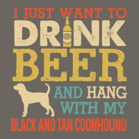 Black And Tan Coonhound Dad Drink Beer Hang With Dog Funny Sun Shade Cap | Artistshot