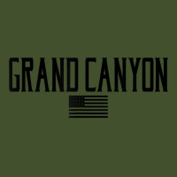 Grand Canyon Us Flag Text Olive Green With Black Print T Shirt Sun Shade Cap | Artistshot