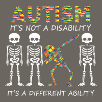 Autism Its A Different Ability Dabbing Skeleton Sun Shade Cap | Artistshot