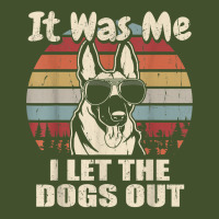 It Was Me I Let The Dogs Out Belgian Malinois Lover T Shirt Sun Shade Cap | Artistshot