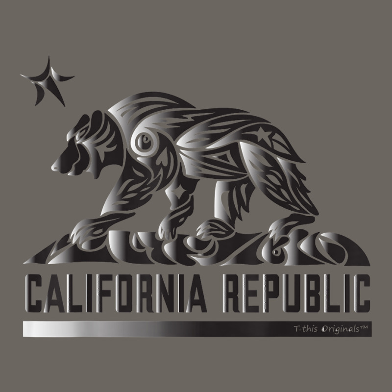 California Republic Flag Tribal Grizzly Bear   Robo Print T Shirt Sun Shade Cap by shoaibmolleda | Artistshot