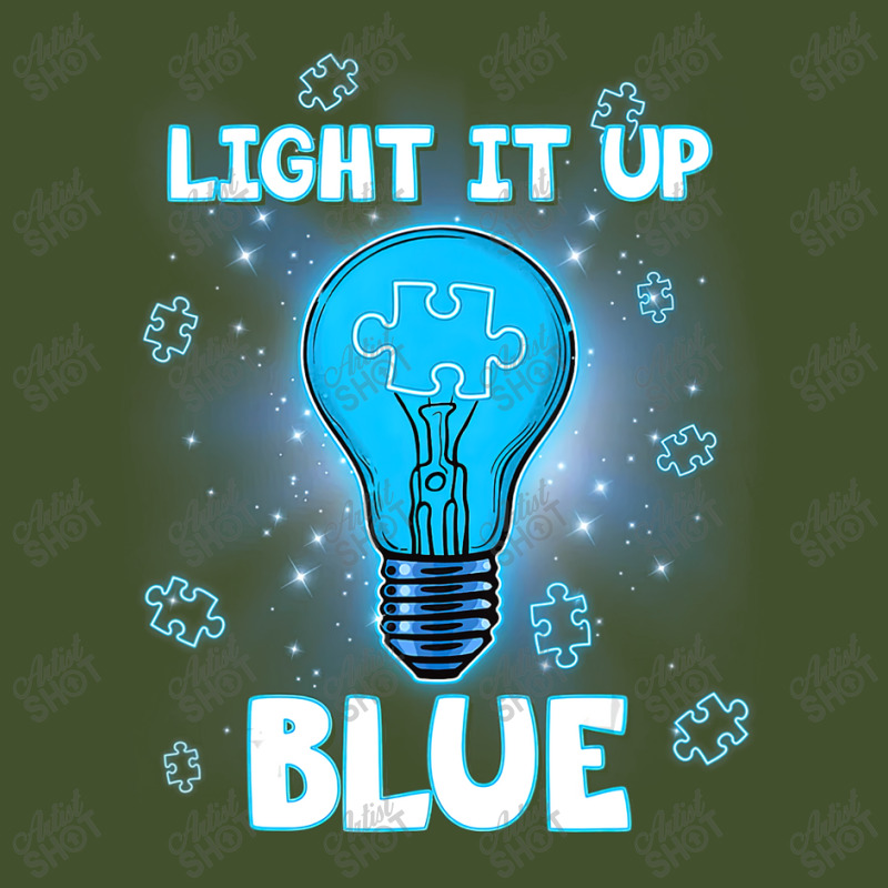 Light It Up Blue Autism I Wear Blue For Awareness Sun Shade Cap by LeiThompson | Artistshot