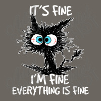 It's Fine I'm Fine Everything Is Fine Funny Black Cat Sun Shade Cap | Artistshot